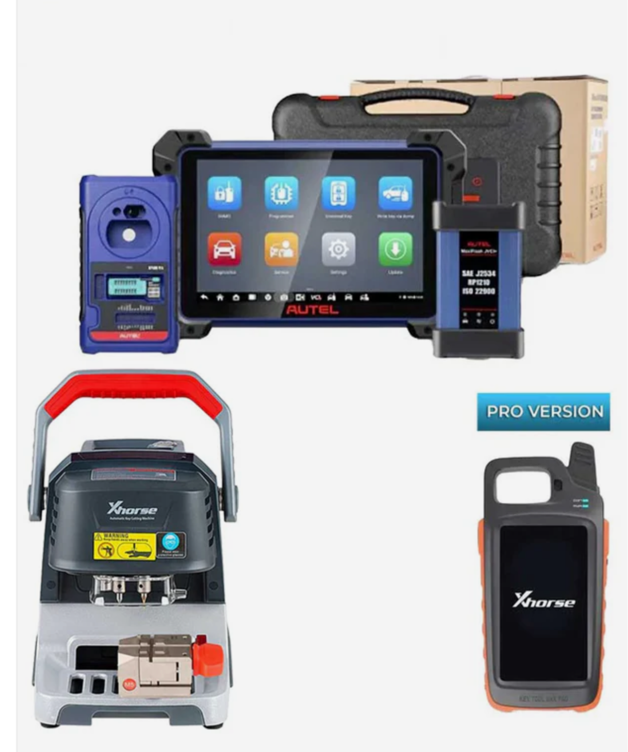 Autel MaxiIM IM608 PRO II Automotive All-In-One Key Programmer and XP005 Key Cutting Machine with VVDI Key Tool MAX PRO